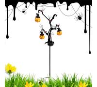 Lampes solaires de citrouille, lumières solaires de citrouille d'extérieur | Lampe de pelouse d'extérieur | Lumières extérieures de piquet d'Halloween, lumières décoratives imperméables pour la cour