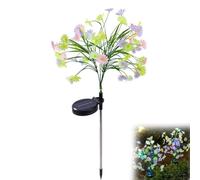 Lampes solaires de jardin, fleurs solaires d'extérieur étanches avec LED, pour allée, cour, décoration de terrasse, 2026