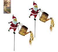 Lampes solaires de Noël en forme de bouilloire - Lanterne d'extérieur étanche à suspendre pour jardin, terrasse et allée, décoration de Noël pour extérieur et intérieur