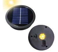 Lampes Solaires de Rechange,2 Pièces Lampe Solaire de Rechange pour Lantern 11cm,Remplacement de Couvercles Solaires,Remplacement de Lumières Solaires Top,pour Lanterne Solaire