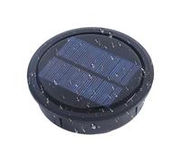 Lampes solaires de rechange pour lanternes - Panneau LED haute efficacité, circulaire en ABS noir, résistant aux intempéries, options, 7 x 7 cm ou 10 x 10 cm, batterie au lithium intégrée, composant