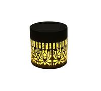 Lampes solaires décoratives mandala, lampes solaires mandala pour clôture, lampess solairess mandalas d'extérieur, éclairage jaune chaud, lampe étanche à motif mandalas, pour poteau de jardin (B)