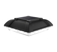 Lampes solaires d'extérieur à capuchon de poteau - 20 lumières carrées étanches à LED, corps de lampe Abs + PC, fonction de contrôle de la lumière | Parfait pour la décoration d'éclairage de cour, de