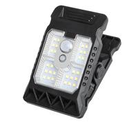 Lampes solaires d'extérieur à clipser avec détecteur de mouvement - Lampe étanche de 15 cm, luminaire portable, unité rechargeable durable, design facile à monter | Lampe de sécurité solaire pour