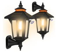 Lampes solaires d'extérieur avec 3 modes d'éclairage et détecteur de mouvement, lanternes solaires intelligentes d'extérieur étanches, appliques murales solaires modernes pour grange, abri de jardin,