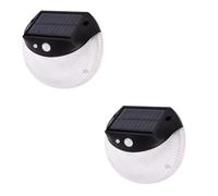 Lampes solaires d'extérieur avec détecteur de Mouvement, Lot de 2 Appliques murales LED étanches IP65, 3 Modes d'éclairage, lumière Blanche, sans Fil, allumage/Extinction Automatique, pour Jardin