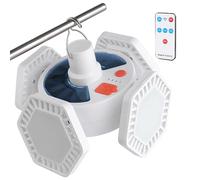 Lampes solaires d'extérieur, chargement de camping, télécommande alimentée par télécommande, éclairage doux, étanche, lampes solaires pour cour, randonnée, plage, cour, réparation de voiture, 15,8 x