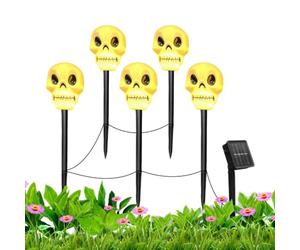 Lampes Solaires d'halloween À Piquets pour Extérieur 5 Pièces Sculpture