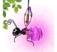 Lampes solaires en forme d'abeille pour extérieur | Lanterne LED étanche avec ressorts rebondissants pour extérieur, jardin, balcon, porche, cour, patio, arbre