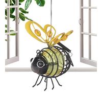 Lampes solaires en forme d'abeille, simulation à énergie solaire, pour d'animaux étanches | Construction métallique résistante aux intempéries pour extérieur, terrasses, cours, clôtures, arbres