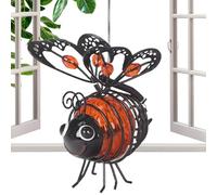 Lampes solaires en forme d'abeille, simulation à énergie solaire, pour d'animaux étanches | Construction métallique résistante aux intempéries pour extérieur, terrasses, cours, clôtures, arbres