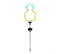 Lampes solaires en forme de cocotier pour jardin, extérieur - Lampe décorative à LED résistante aux intempéries pour cour ou terrasse - 74 cm (ananas)