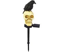 - Lampes solaires en résine - Décoration d'Halloween étanche - Décoration réaliste pour jardin, terrasse, entrée, intérieur et fêtes
