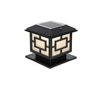 Lampes Solaires Étanches En Verre Pour Extérieur, Piliers de Jardin,Daires, Éclairage Paysager, Bornes Lumineuses,Daires de Parc, Lampes Sur Pied, Éclairages de Patio, Allée, Balcon,Daires de Rue, Écl