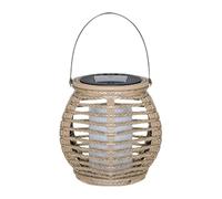 Lampes solaires étanches pour l'extérieur | Lampes suspendues solaires | Lampes solaires suspendues vintage | Lanterne solaire en rotin, lanterne solaire en rotin naturel portable pour voyager, campin