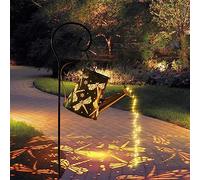 Lampes Solaires Extérieur Arrosoir Avec Guirlandes Lumineuses Décoration de Jardin Lanterne Solaire Décorative Métal pour L'extérieur pour Jardin Patio Passerelle (libellules)