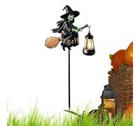 Lampes Solaires Halloween Piquet Lumineux de Pelouse Sorcière Halloween