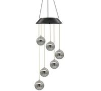 Lampes Solaires Led À Couleur Changeante, Éclairage D'extérieur, Carillon Éolien, Boule De Mosaïque Solaire