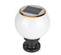 Lampes solaires LED d'extérieur Vintage pour poteaux, Lampes solaires étanches pour clôture, Lampe sphérique en Acrylique pour allée, allée, Jardin, terrasse, Cour, clôture, terrasse, éclairage p