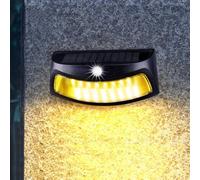 Lampes Solaires Led Étanches, Éclairage Extérieur Pour Escaliers, Éclairage Led Extérieur Crépusculaire, Lampes Solaires D'Extérieur Pour Escaliers, Terrasse, Jardin, Clôture, Allées, Murs Extérieurs