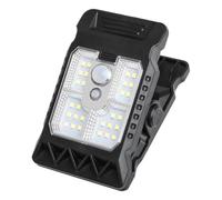 Lampes solaires montées à clips - Lampes à détecteur de mouvement, éclairage de clôture LED résistant aux intempéries pour cour, panneau solaire rechargeable, éclairage décoratif extérieur, pour mur,