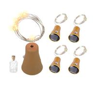 Lampes Solaires pour Bouteilles avec Liège Lumières Solaires pour Bouteilles Extérieures 5PCS 1m 10 LED Lumières en Liège pour Bouteilles Guirlande Lumineuse en Liège Étanche pour Décoration de Noël B