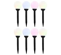 Lampes solaires sphériques LED de Jardin 8 pcs 15 cm RVB,Luminaires,Éclairage extérieur-277125