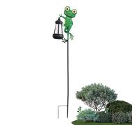 Lampes Solaires sur Piquet pour Extérieur - Luminaire Étanche Grenouille Solaire pour Allée - Figurines Lumineuses Extérieur pour Pelouse Décoration Aquatique Famille
