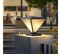 Lampes Solaires Sur Poteau Bornes Lumineuses LED Modernes Éclairage Extérieur Pour Poteaux De Clôture Et De Terrasse Lanternes Solaires Sur Pied Étanches Pour Jardin Patio Boîte Aux Lettres Etc