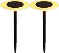 Lampes solaires X2 à planter UFO h35cm