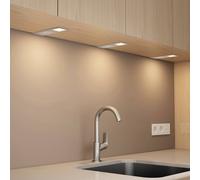 Arcchio LED Lampes sous meuble Nortra à intensité variable (Moderne) en Gris Aluminium e. a. pour Salon & Salle manger (à 3 lampes,), Lampe