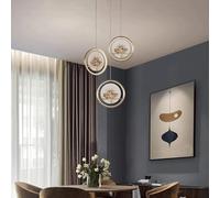 Lampes suspendues à tête Unique pour intérieur, Lampes suspendues minimalistes Modernes, luminaire LED Tricolore réglable, Lampe de Chevet pour Chambre à Coucher, pour la décoration intérieure