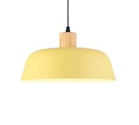 Lampes Suspendues Commerciales Simples pour La Maison Lampe Suspendue Créative À Tête Unique Abat-Jour Plafond pour Éclairage D'îlot De Cuisine Lustre À La Mode avec Garniture en Bois pour Bar