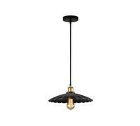 Lampes suspendues en Fer Noir E27 Lampe Suspendue Industrielle rétro américaine Lampe Suspendue Moderne Simple pour café, Magasin de thé au Lait, Bar, entrée, allée, Lampe(40 * 13cm)
