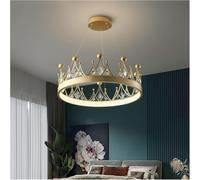 Lampes suspendues Lampe suspendue en cristal Crown compatible avec la lumière de cuisine chambre à coucher du salon,lumières suspendues