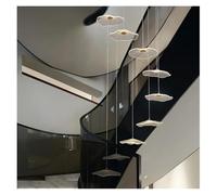 Lampes suspendues LED nordiques en forme de feuille de lotus for restaurant, lustre moderne for escalier, loft, duplex, villa, salon,Lustres(A 9 heads)