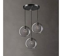 Lampes suspendues modernes, éclairage de base E27, 3 lumières, boule de verre, luminaires suspendus, luminaires de loft, lumières LED, plafonniers à suspension pour chambre à coucher, salon, maison,