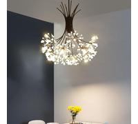 Lampes suspendues post-modernes nordiques lustre en cristal de pissenlit barre industrielle moderne cuisine plafonnier 13 têtes salon chambre maison lumière salle à manger éclairage intérieur