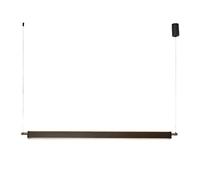 Lampes suspendues pour îlot de cuisine LED 36 W, métal linéaire noir avec bande en acrylique, lampe à suspension longue pour salle à manger, lampes suspendues minimalistes modernes Beauty Comes