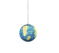 Lampes suspendues sphériques colorées Personnalité Motif de la Terre Éclairage Créatif Chambre Petite Lampe Suspendue Salle à Manger Salon Plafonniers Lampes de Chevet Lustre(20cm)