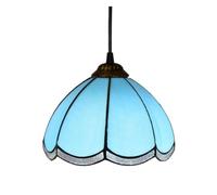 Lampes Suspendues Tiffany, Loft Méditerranéen, Décoration D'intérieur, Vitrail Créatif, Lampe Suspendue For Chambre À Coucher, Salle Manger, Luminaires Visuellement époustouflant Abat-jour(C1-D20CM)