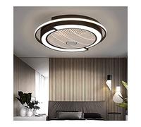 , Lampes suspendues, Ventilateur de Plafond sans Lame Moderne avec lumière Circulaire cachée Ventilateur avec télécommande Smart LED éclairage à intensité Variable luminaire intérieur pour Chambre à