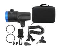 Lampes vidéo sous-marines avec batterie haute capacité et plusieurs modes d'éclairage, lampe de plongée étanche pour les grandes profondeurs,
