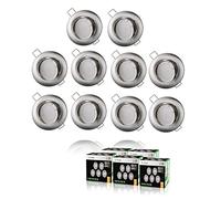 LampesEcoEnergie 10 SPOTS LED DIMMABLE SANS VARIATEUR 7W eq.56w BLANC CHAUD ORIENTABLE