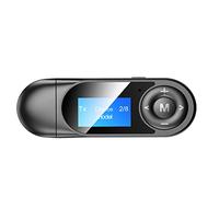 lamphle 2 en 1 USB Bluetooth 5.0 Réception Transmission Cristal Liquide Affichage Affichage Noir