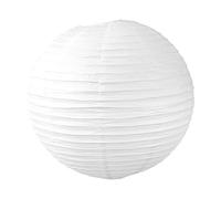 Lampion Boule Papier 50 CM Blanc - Lanterne Japonaise Papier - Lanterne Chinoise en Papier pour Mariage Baby Shower et Autre Célébrations Champetre Boheme ou Romantique