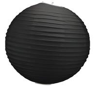 Lampion Boule - SkyLantern® Original - Noir - 30 cm - Papier de riz - Décoration extérieure