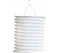 Lampion Cylindrique ignifugé blanc paquet de 10