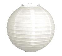 Rayher Lanterne chinoise en papier - 30 cm Ø, avec structure en métal, blanc, 1 pièce