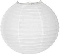 Lampion japonais en papier de soie blanc 25 cm